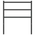 Tête de lit métal noir 80 cm