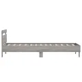 Cadre de lit avec tête de lit sonoma gris 75x190 cm