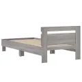 Cadre de lit avec tête de lit sonoma gris 75x190 cm