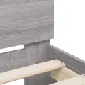 Cadre de lit avec tête de lit sonoma gris 75x190 cm