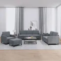 Ensemble de canapés 4 pcs gris foncé velours