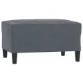 Ensemble de canapés 4 pcs gris foncé velours