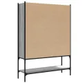 Bibliothèque sonoma gris 102x30x141,5 cm bois d'ingénierie