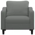 Fauteuil Gris foncé 60 cm Tissu