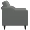 Fauteuil Gris foncé 60 cm Tissu