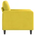 Fauteuil Jaune 60 cm Velours
