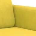 Fauteuil Jaune 60 cm Velours