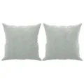 Canapé 3 places avec oreillers gris clair 180 cm velours