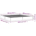 Cadre de lit cire marron 180x200 cm bois de pin massif