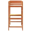 Lit superposé avec bureau cire marron 80x200 cm bois pin massif