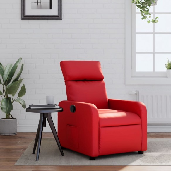 Fauteuil inclinable Rouge Similicuir