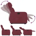Fauteuil inclinable rouge bordeaux tissu