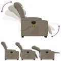 Fauteuil inclinable de massage électrique cappuccino similicuir