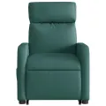 Fauteuil inclinable électrique vert foncé tissu