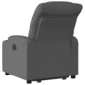 Fauteuil inclinable électrique gris foncé tissu
