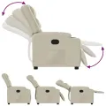Fauteuil inclinable Crème Similicuir