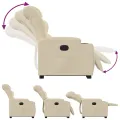 Fauteuil inclinable Crème Tissu