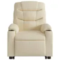 Fauteuil inclinable Crème Tissu