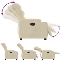 Fauteuil inclinable Crème Tissu