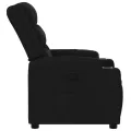 Fauteuil inclinable Noir Tissu