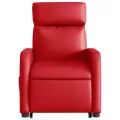 Fauteuil inclinable de massage électrique rouge similicuir