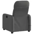 Fauteuil de massage inclinable Gris foncé Tissu