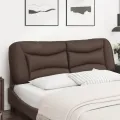 Coussin de tête de lit marron 160 cm similicuir