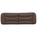 Coussin de tête de lit marron 160 cm similicuir