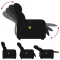 Fauteuil de massage inclinable Noir Tissu