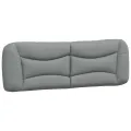 Coussin de tête de lit gris clair 160 cm tissu