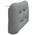 Coussin de tête de lit gris clair 160 cm tissu