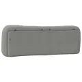 Coussin de tête de lit gris clair 160 cm tissu