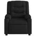 Fauteuil inclinable électrique Noir Tissu