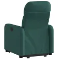 Fauteuil inclinable électrique vert foncé tissu