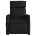 Fauteuil de massage inclinable électrique noir similicuir