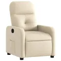 Fauteuil inclinable Crème Tissu