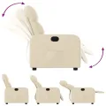 Fauteuil inclinable Crème Tissu