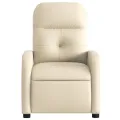 Fauteuil inclinable Crème Tissu