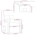 Fauteuil inclinable Crème Tissu