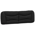Coussin de tête de lit noir 160 cm similicuir