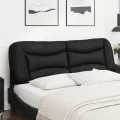 Coussin de tête de lit noir 160 cm similicuir