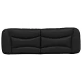 Coussin de tête de lit noir 160 cm similicuir
