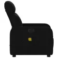 Fauteuil de massage inclinable Noir Tissu