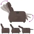 Fauteuil inclinable électrique Marron Similicuir