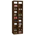 Meuble à chaussures Chêne marron 54x34x183 cm Bois d'ingénierie