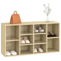 Banc à chaussures Chêne sonoma 103x30x54,5 cm Aggloméré