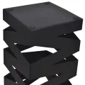 Porte-parapluie carré Noir Acier 48,5 cm