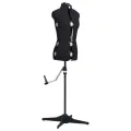 Mannequin de robe ajustable pour femme Noir S Taille 33-40