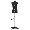 Mannequin de robe ajustable pour femme Noir S Taille 33-40