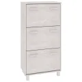 Armoire à chaussures HAMAR Blanc 59,5x35x117 cm Bois de pin